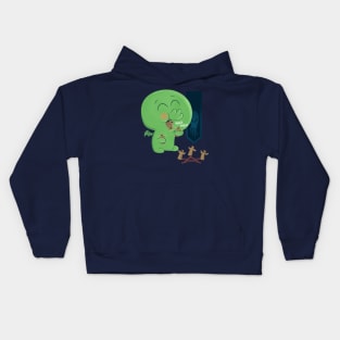 Cutethulhu Likes To Necronomnomnom Kids Hoodie